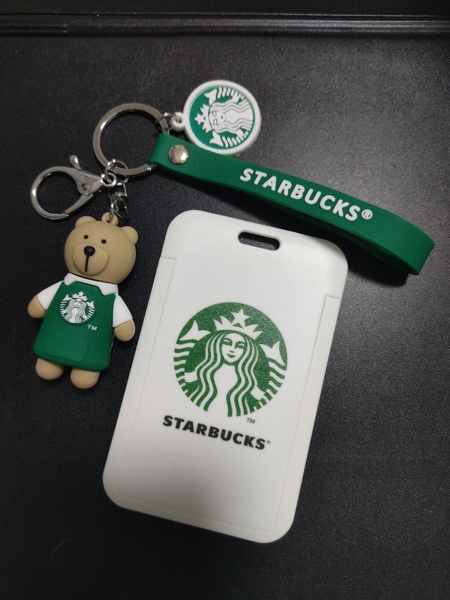 Starbucks カード入れ 定期入れ バスケース キーホルダー 新品 #1｜PayPayフリマ