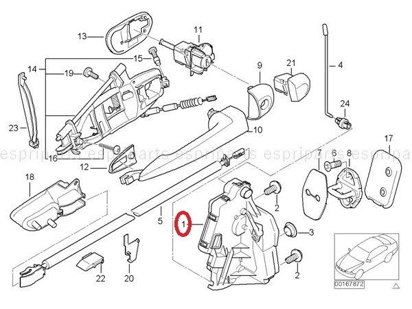 BMW 特価品 E46 フロント 左 ドアロック アクチュエーター 助手席側 セダン ツーリング_画像2