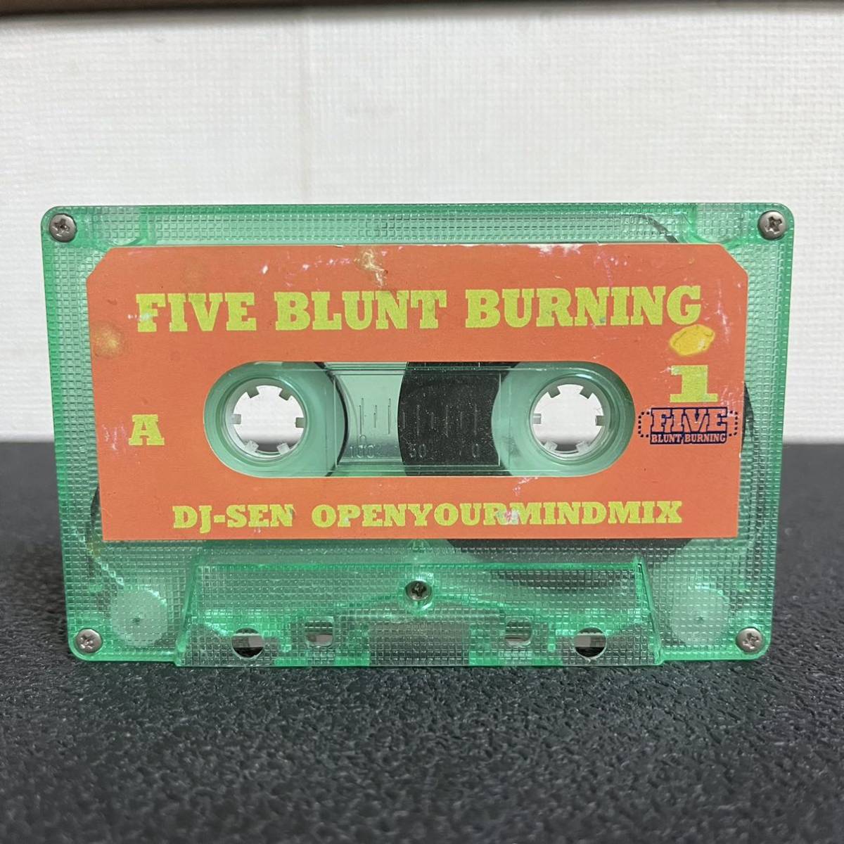 カセットテープ FIVE BLUNT BURNNING DJ TOMMY FIRST CONTACT CASSETTETAPE_画像1