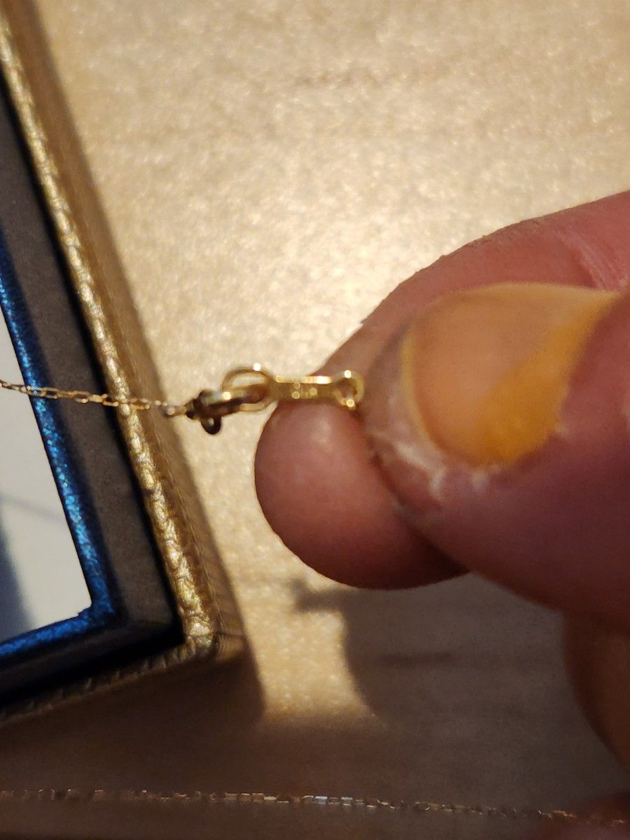 ジュエリーツツミ K10YG シトリン プチネックレス 販売証明書 ジュエリーツツミ K10YG シトリン プチネックレス 販売証明書