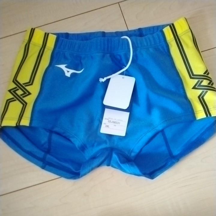 新品・3XL・ミズノ・陸上ユニフォーム・上下セット・上・ブルー×ブルー