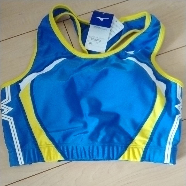 新品・3XL・ミズノ・陸上ユニフォーム・上下セット・上・ブルー×ブルー