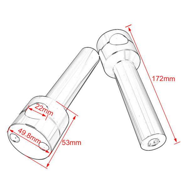 オートバイ ハンドルバーライザー 22mm 固定クランプ カワサキ ホンダ ヤマハ スズキ ハーレー CNC シルバー 新品_画像3