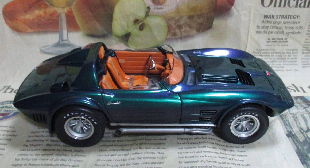 ★激レア絶版*世界402台*EXOTO*1/18*1963 Chevrolet Corvette Grand Sport Coupe Standox デイトナパラダイス_画像6