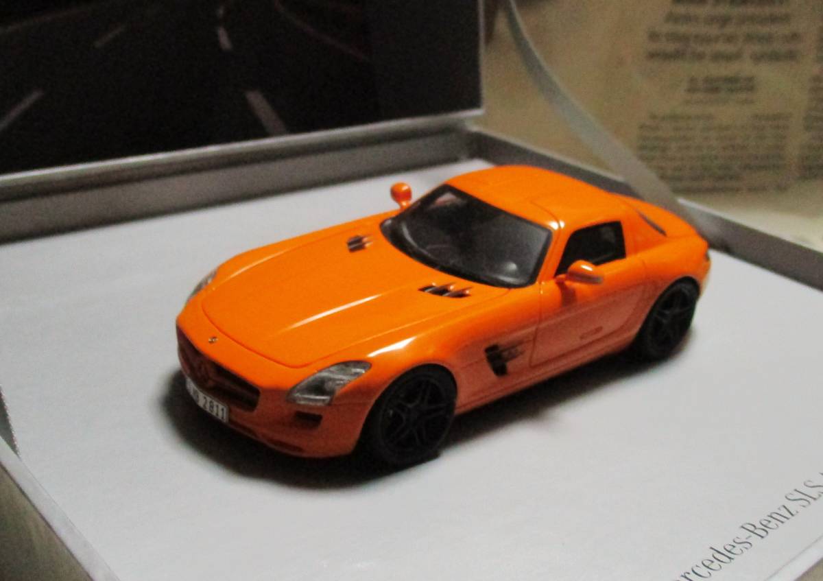 ☆レア絶版*世界500台*Spark*1/43*Mercedes-Benz SLS AMG 2010 オレンジ_画像1