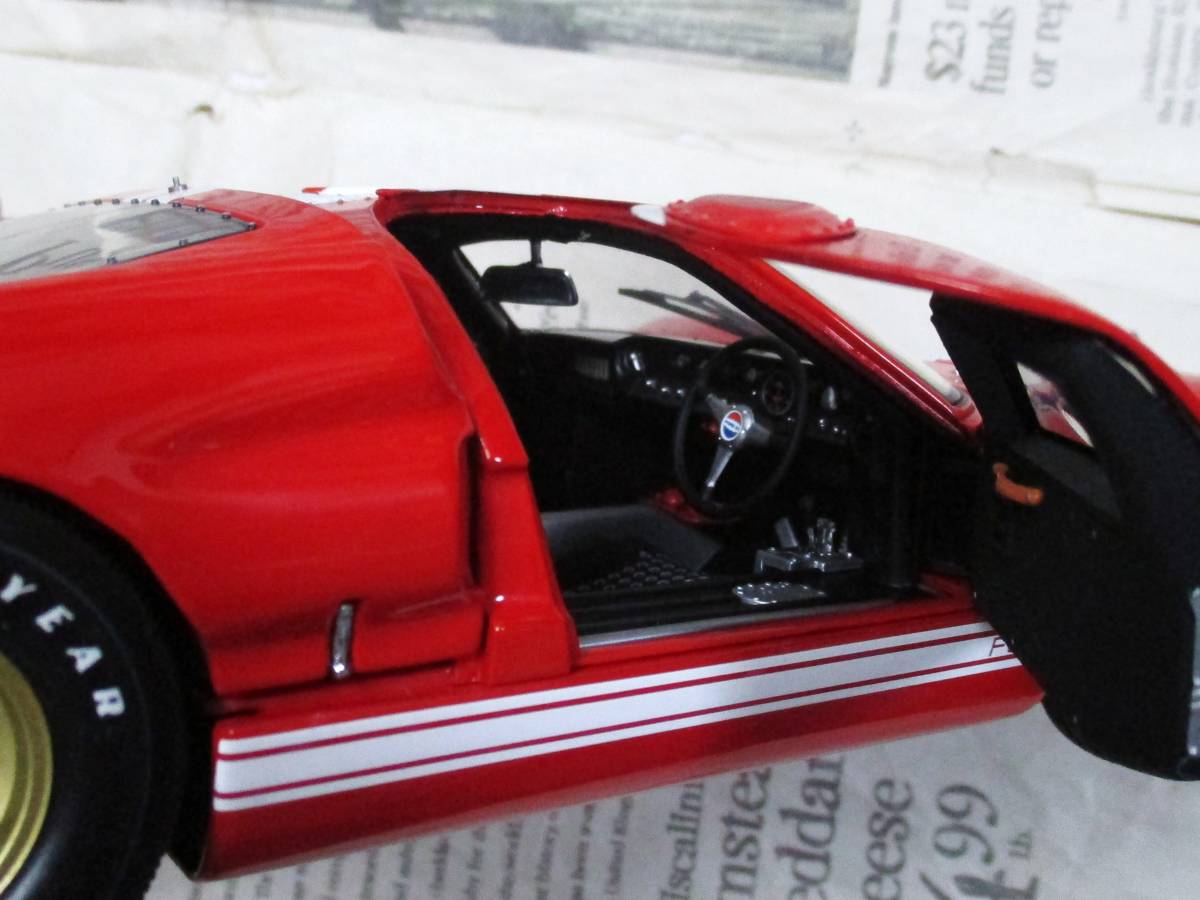 ☆激レア絶版☆EXOTO*1/18*1966 Ford GT40 MKII - Works Prototype 1966 Le Mans 24h レッド≠BBR_画像8