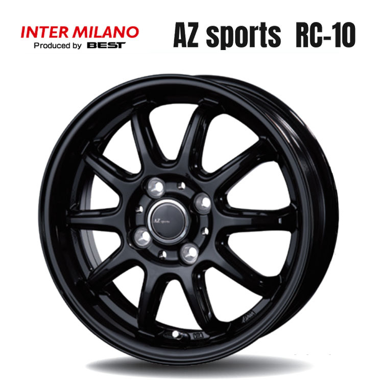 送料無料 ベスト AZ sports RC-10 4B-13 +45 4H-100 (13インチ) 4H100 4B+45【1本】