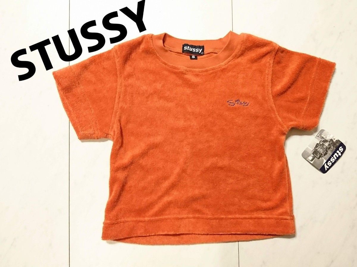 値下げ【新品】STUSSY ステューシー シンプル クロップド丈 ミニTシャツ 半袖Tシャツ