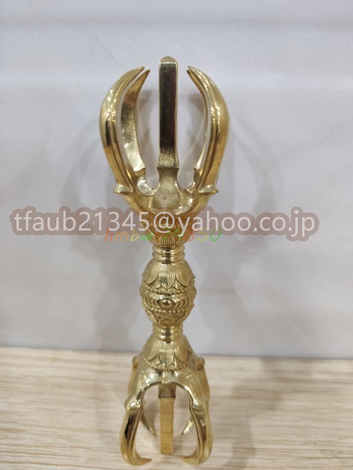 当店一番人気】 【ケーリーフショップ】金剛五鈷杵 長さ13.6cm 磨き