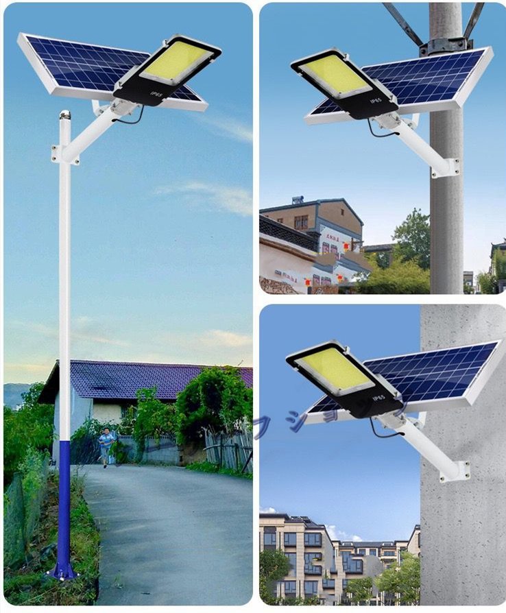 ストア 新品 LED投光器 ソーラーライト街灯 屋外用 防水 高輝度 太陽光