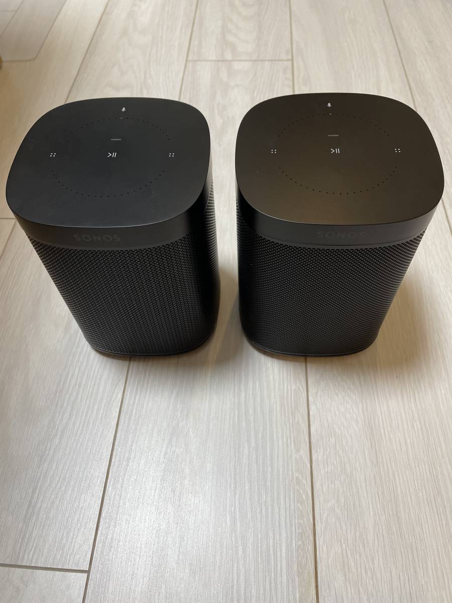 【美品】SONOS ONE gen2 2台セット　ブラック　初期化済み_画像1