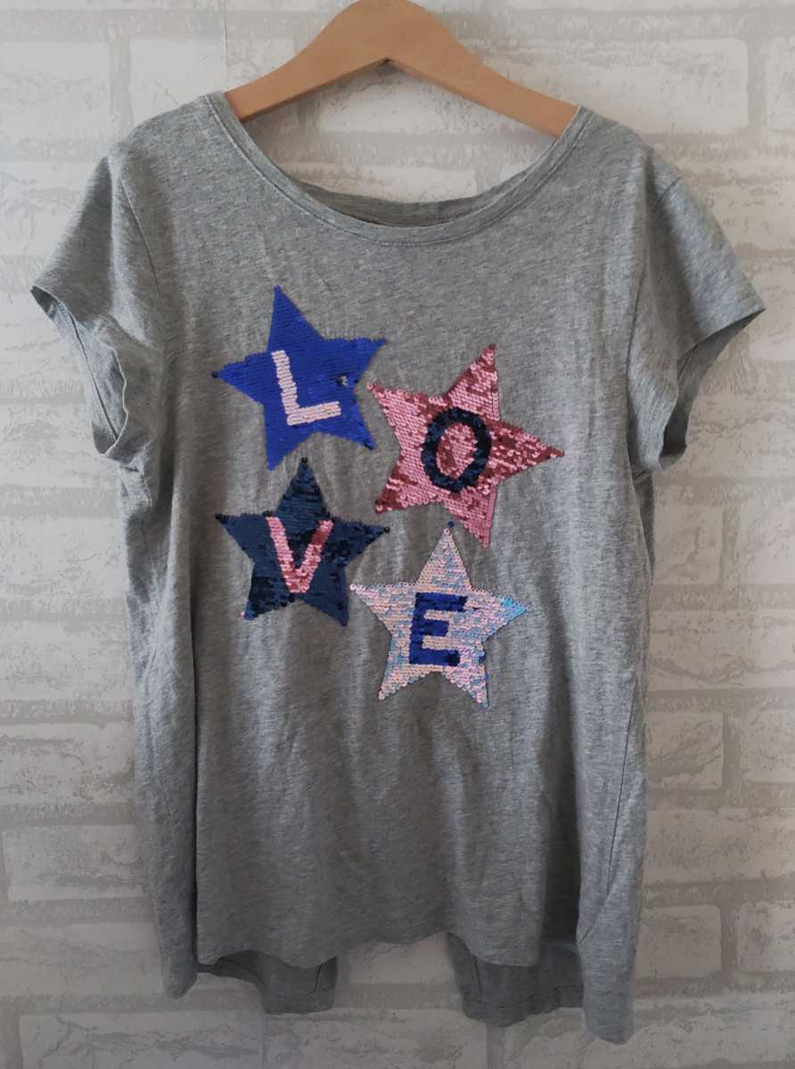 GAP 140 スパンコールTシャツ - トップス(Tシャツ