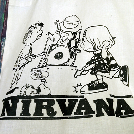 送込　Nirvana　ピーナッツ　ecoバック 　10オンス　12㍑　Organic cotton　ナチュラル_画像2