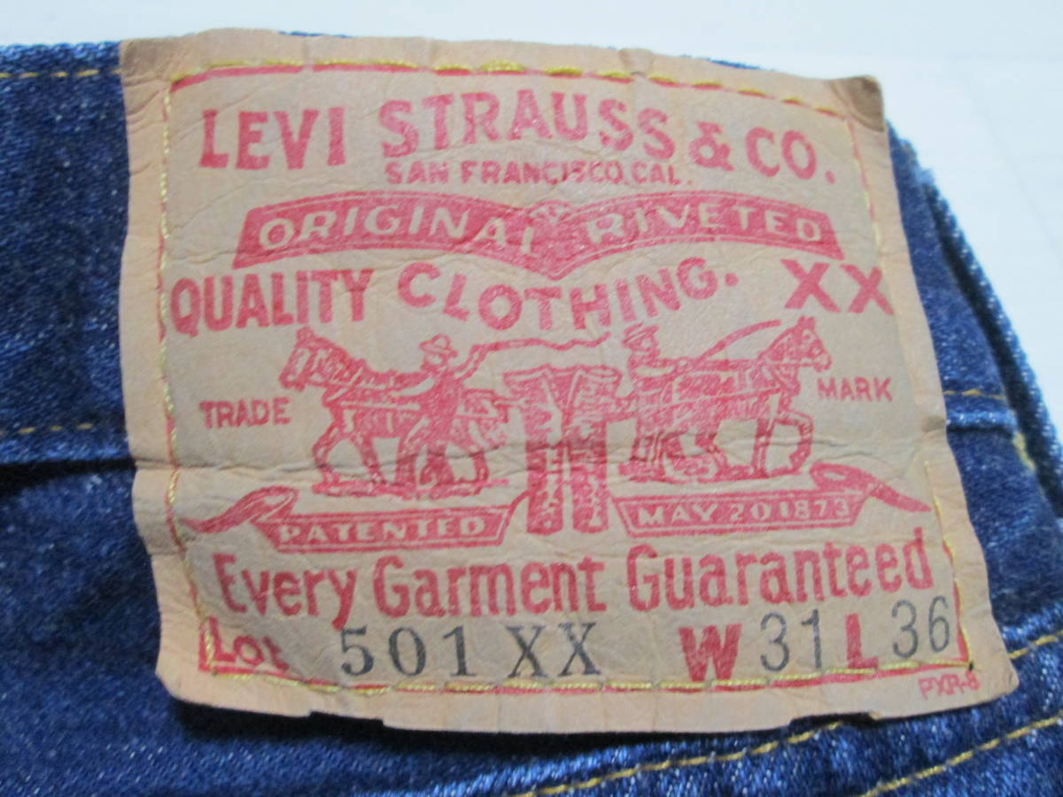 濃紺 リーバイス LEVI'S 501 501XX 501-0004 バレンシア製 W31 BIGE 赤ミミ (LE-204) 検 44501 47501 54501 55501 66501 50155 50154_画像1