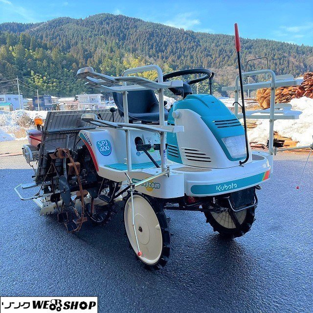 福井△クボタ 4条植え 田植機 SPJ400SDF 6.4馬力 あぜごえシフト
