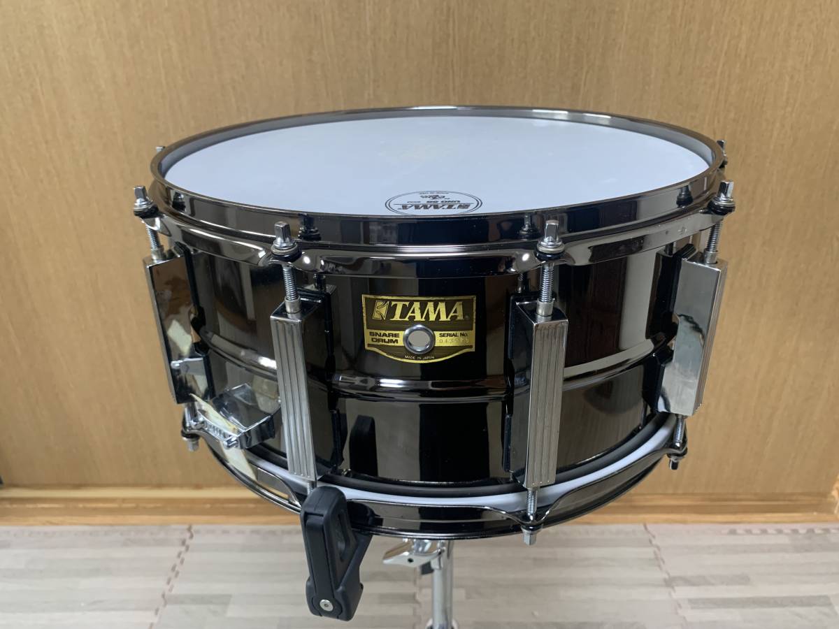 送料無料 状態良 RARE Vintage 90s TAMA BLACK BRASS snare 14×6.5