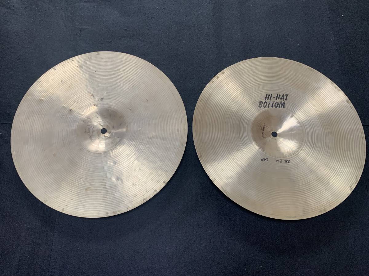 送料無料 状態良 最初期 SABIAN 80s HH Hihat 14インチ ペア 930g