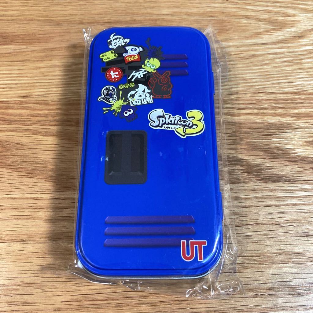 即決 新品 非売品 スプラトゥーン ユニクロ ノベルティ 缶 シール 青 ブルー 任天堂 ステッカー UNIQLO UT スプラ_画像1