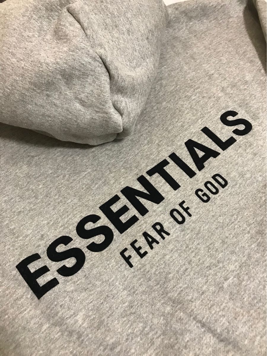 最新作FOG ESSENTIALS バックロゴ パーカー ディープグレー Sサイズ