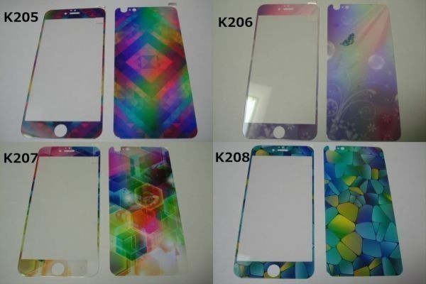 iPhone6 Plus iPhone6s Plus 5.5インチ 幻影 表裏セット 9H 0.26 強化ガラス 液晶保護フィルム 2.5D K210_画像4