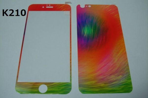 iPhone6 Plus iPhone6s Plus 5.5インチ 幻影 表裏セット 9H 0.26 強化ガラス 液晶保護フィルム 2.5D K210_画像1
