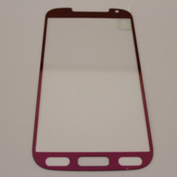 Galaxy S4 SC-04E 9H 0.26mm 枠紫色 鏡面 強化ガラス 液晶保護フィルム 2.5D K279_画像1