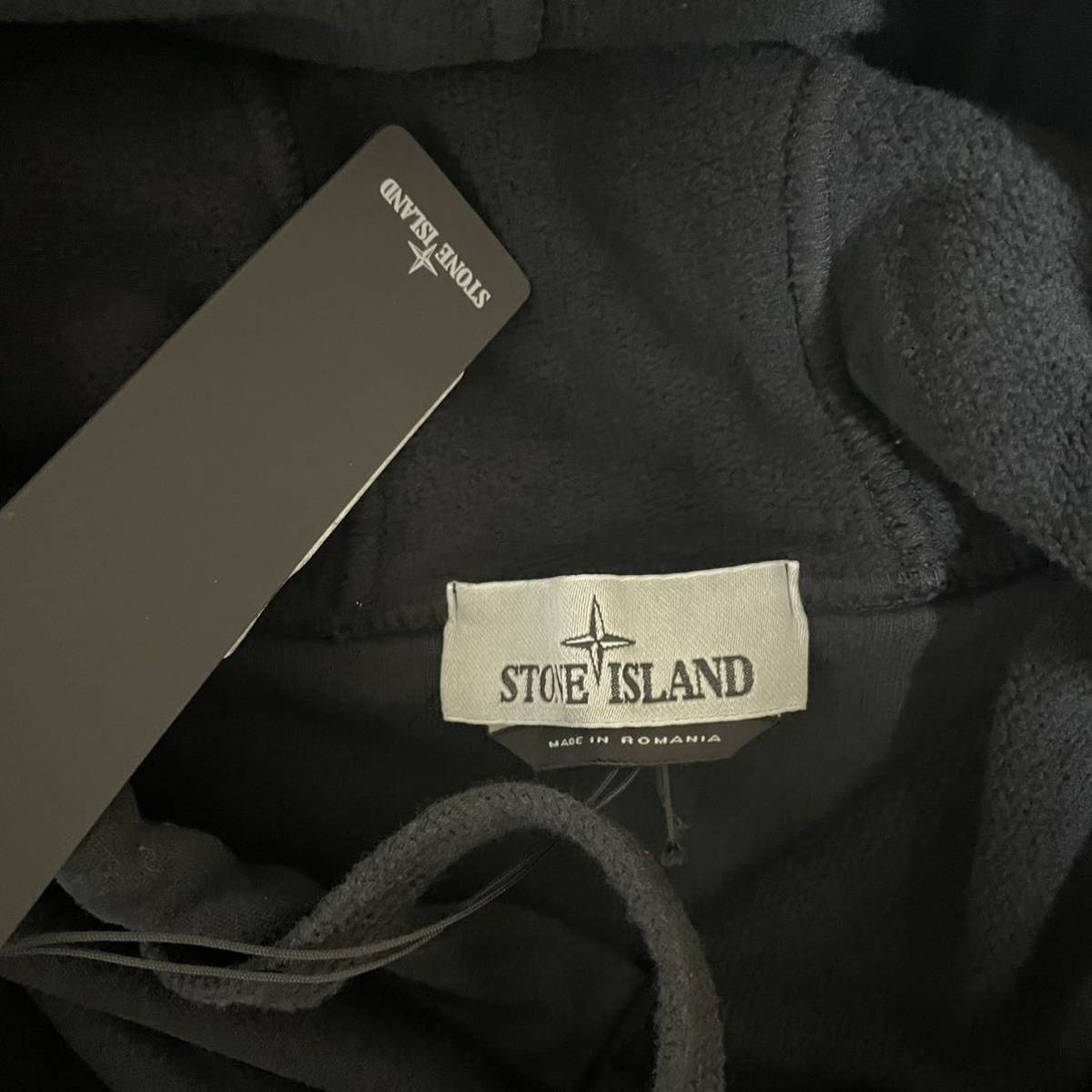 Stone Island ストーンアイランド ブラック パッチ フーディ パーカー