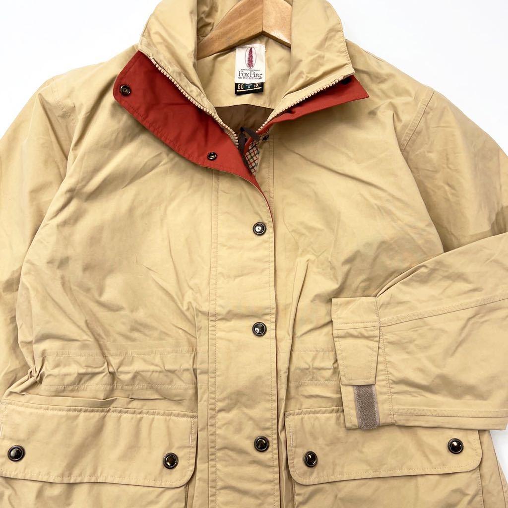 Foxfire ☆ GORE-TEX ゴアテックス マウンテンジャケット ナイロンジャケット ベージュ レディース S 万能 登山 フォックスファイア■DJ183_画像4