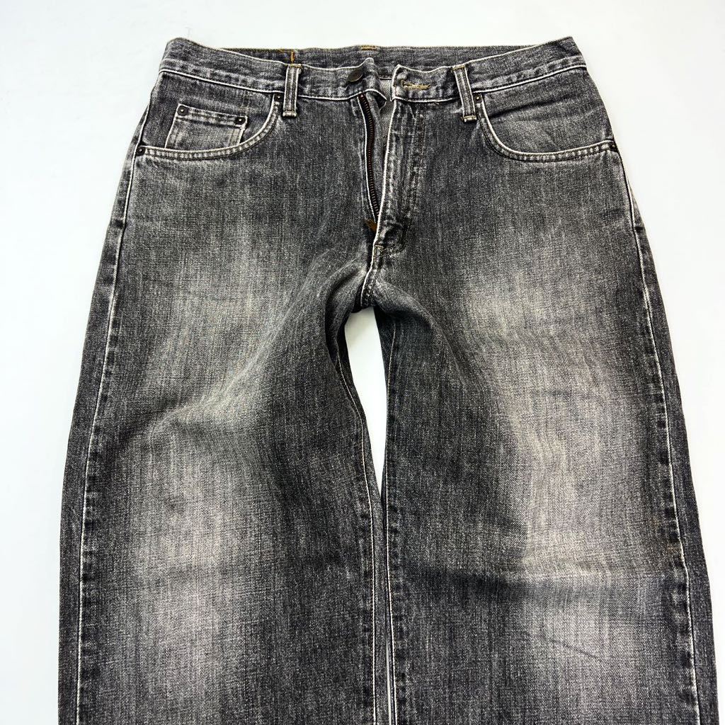  Edwin * EDWIN 405W длина .. хороший * распорка Denim брюки черный джинсы W31 American Casual .... Street б/у одежда 40555#JS418