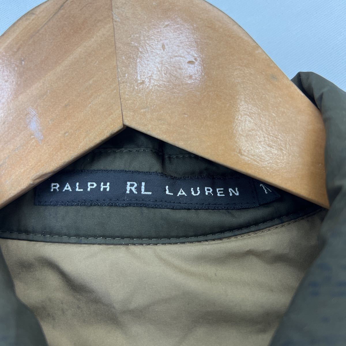  Ralph Lauren * RALPH LAUREN установленный атмосфера * милитари style жакет блузон оливковый хаки 11 взрослый casual б/у одежда MIX#C275
