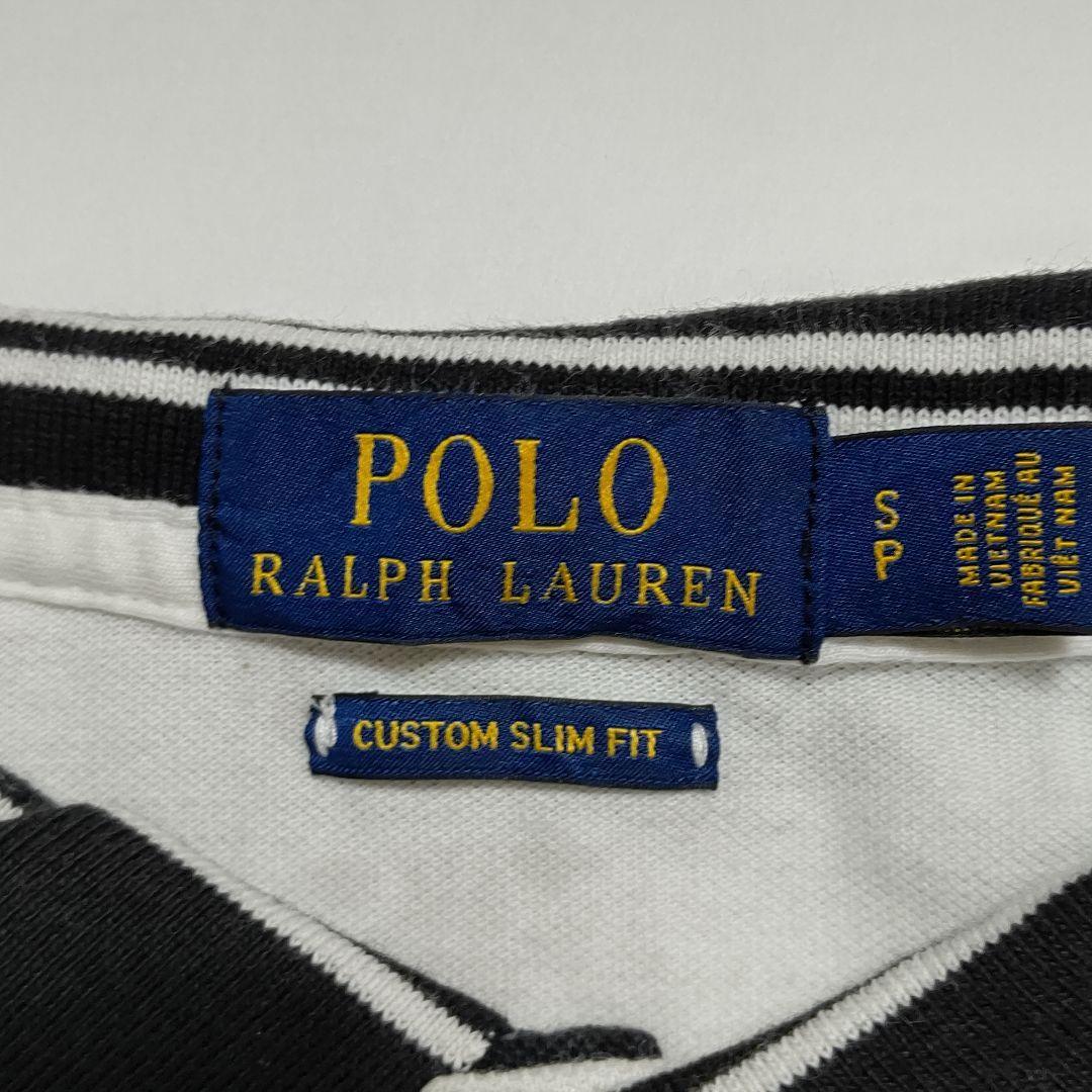 RalphLauren(ラルフローレン)/ホワイト×ブラックポロシャツ_画像7