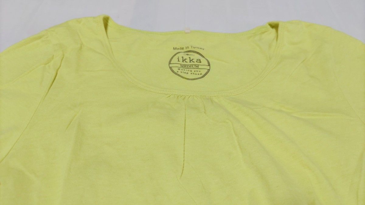 IKKAイッカ ティーシャツ(半袖)黄色レディース