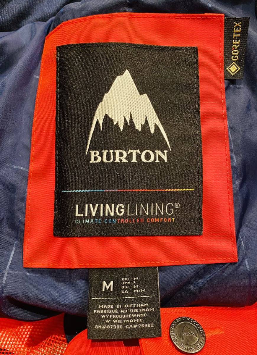 人気】BURTON GORETEX スノーボード ウエア M 赤 黒 希少品 人気】BURTON GORETEX スノーボード ウエア M 赤 黒 希少品