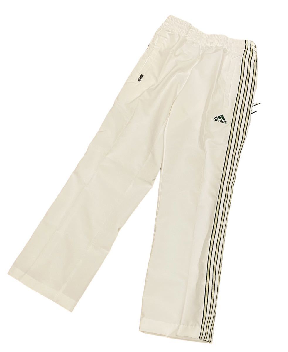 美品】ADIDAS セットアップ ジャージ 国旗タグ 白 緑 アディダス 美品】ADIDAS セットアップ ジャージ 国旗タグ 白 緑 アディダス