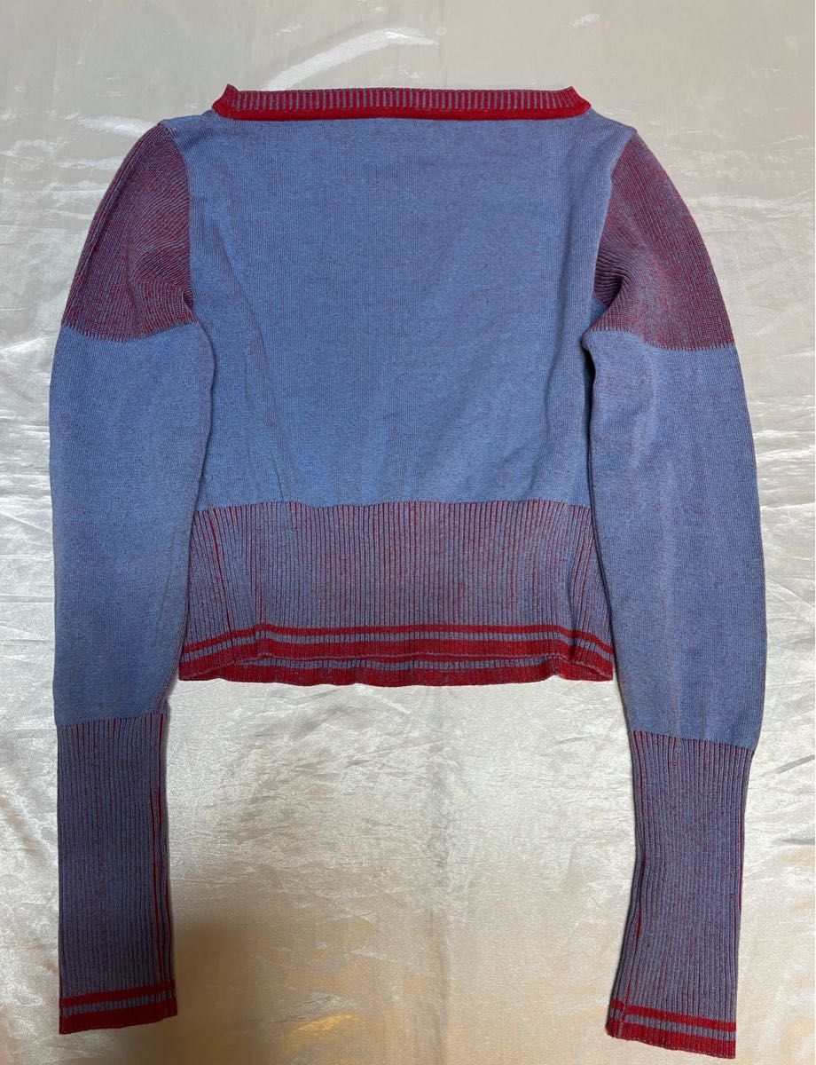 美品】Vivienne Westwood ハートニット 長袖 オーブ刺繍 麻混 美品】Vivienne Westwood ハートニット 長袖 オーブ刺繍 麻混