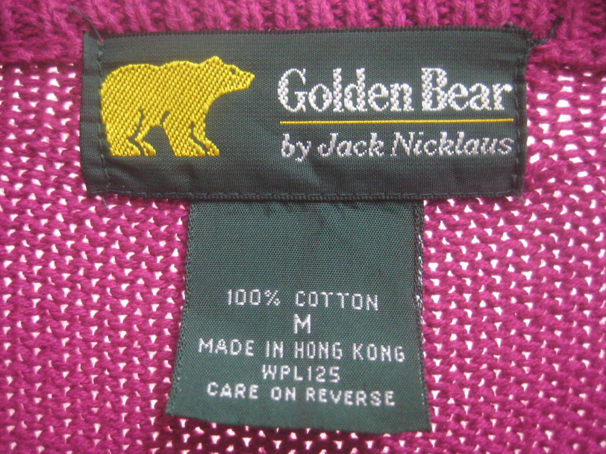 一点物!!Golden Bear ゴールデンベア ゴルフ柄 良柄 サイズ M_画像4