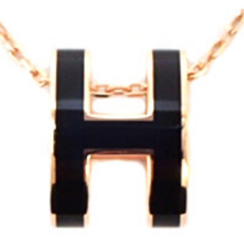 HERMESエルメス・ポップHネックレス・ROSE DRAGEE PINKGOLD H147991