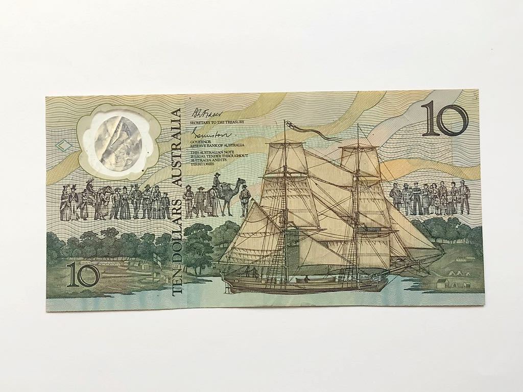 【希少品セール】オーストラリア アボリジニー プラスチック製 10ドル紙幣 813_画像2