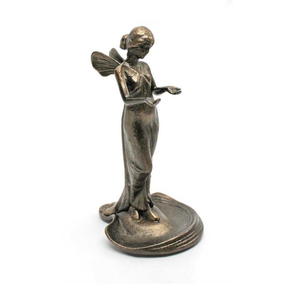 割引発見 しもべ彫刻台座 アクセサリーバレット 妖精の救いの手 彫像
