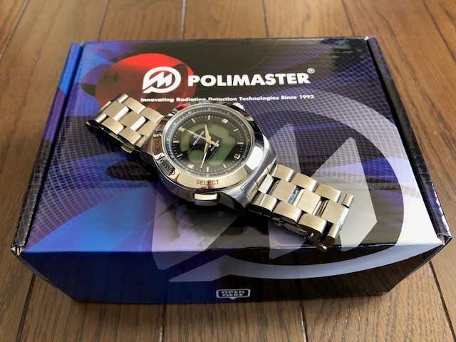 POLIMASTER （ポリマスター）ステンレススチール　腕時計 watch 重厚 193g PM1208M 線量計 核汚染水 ガイガーカウンター 原発事故 電池切れ_画像1