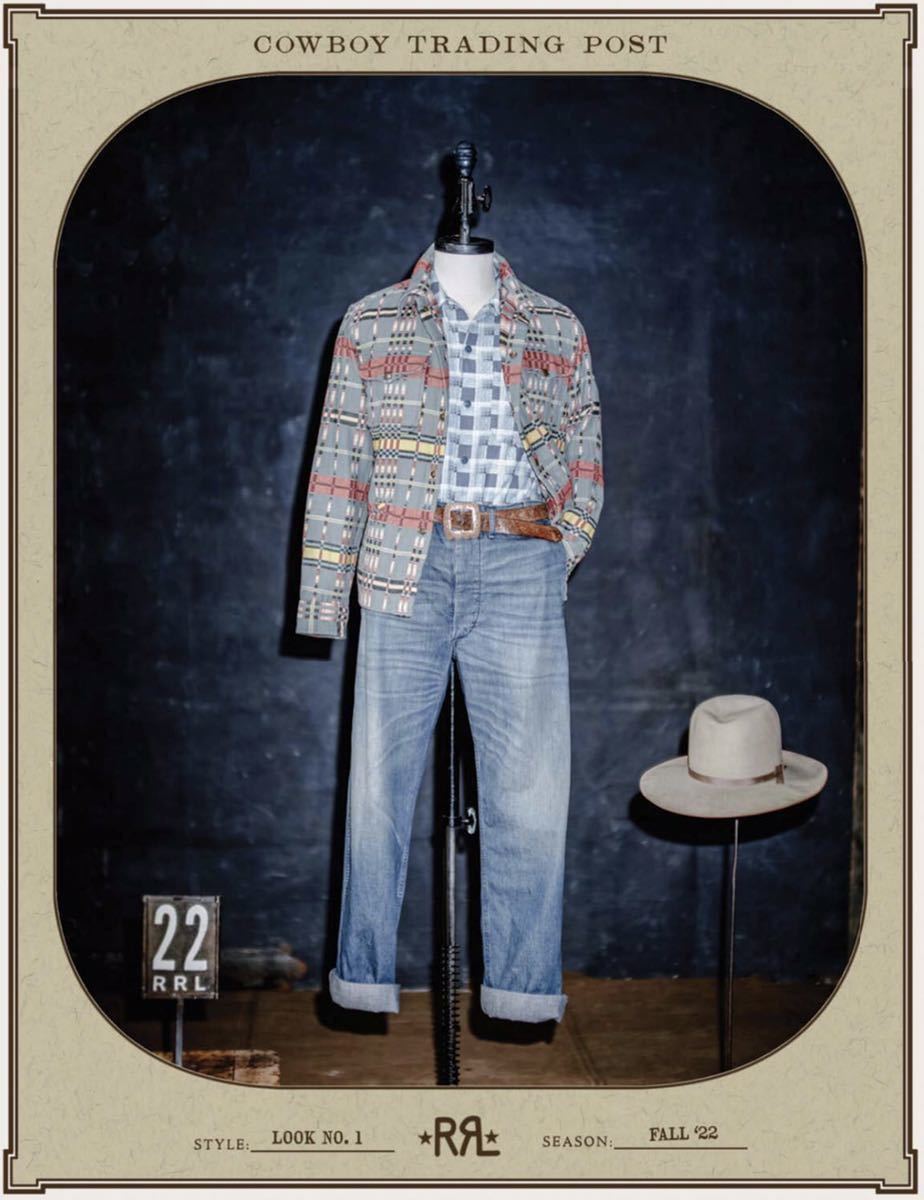 22FW 新品 DOUBLE RL RRLダブルアールエル ラルフローレン プラッド