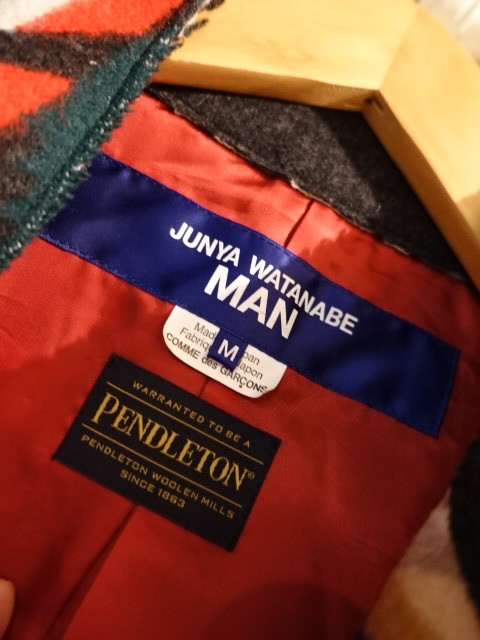 JUNYAWATANABE JUNYA ジュンヤワタナベ ×　ペンドルトン　部分レザー　ライダース　ジャケット　未使用　サイズM　22AW　2022Aw_画像8