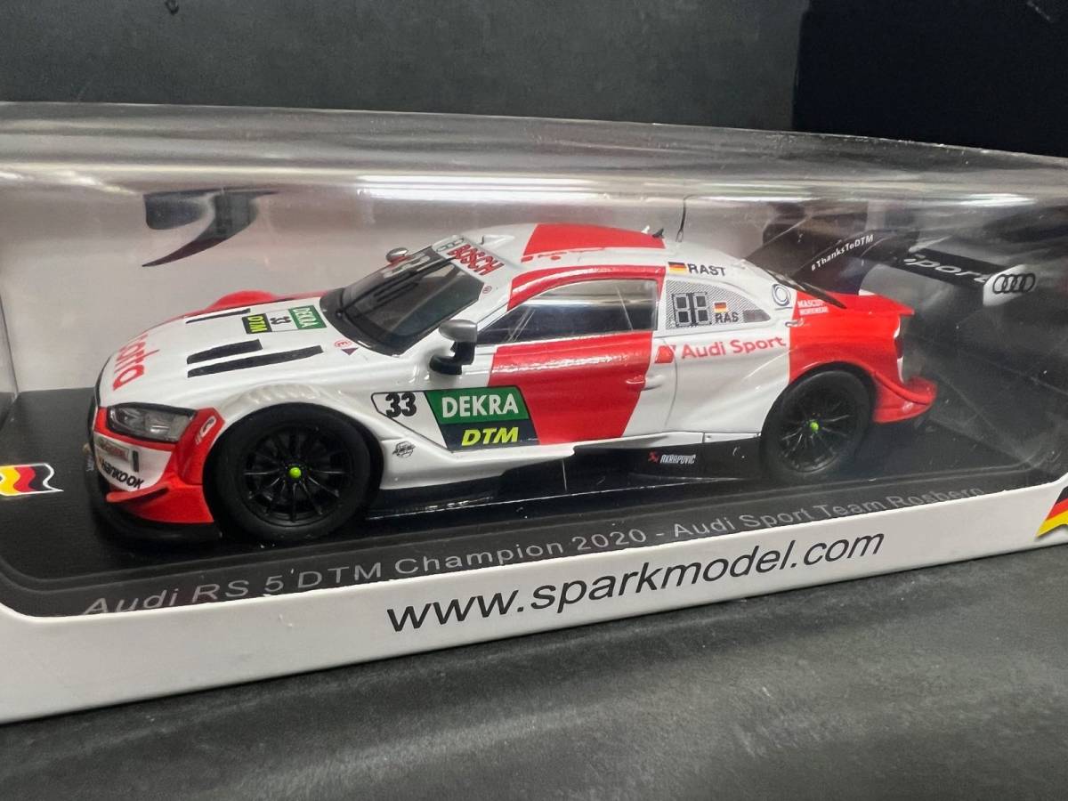 ドイツ特注SPARK 限定１０００ 1/43 SG652 アウディ RS 5 No.33 アウディスポーツ チームロズベルグ 2020 DTMチャンピオン R.レストの画像1