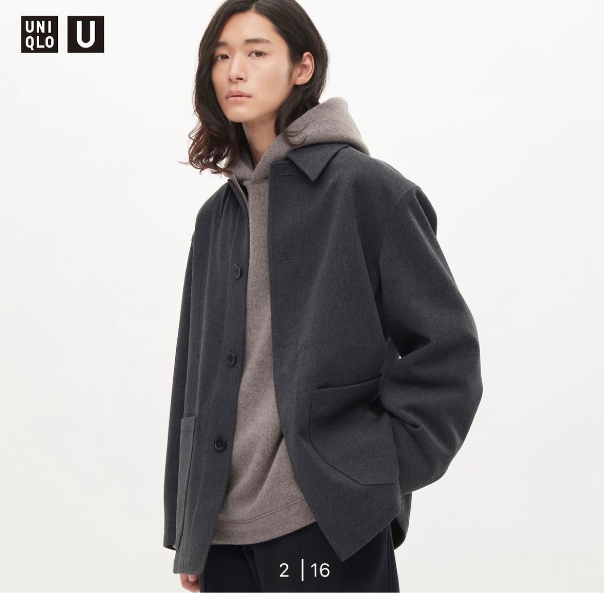 ウールブレンドシャツジャケット UNIQLO U 22AW|Yahoo!フリマ ウールブレンドシャツジャケット UNIQLO U 22AW|Yahoo!フリマ