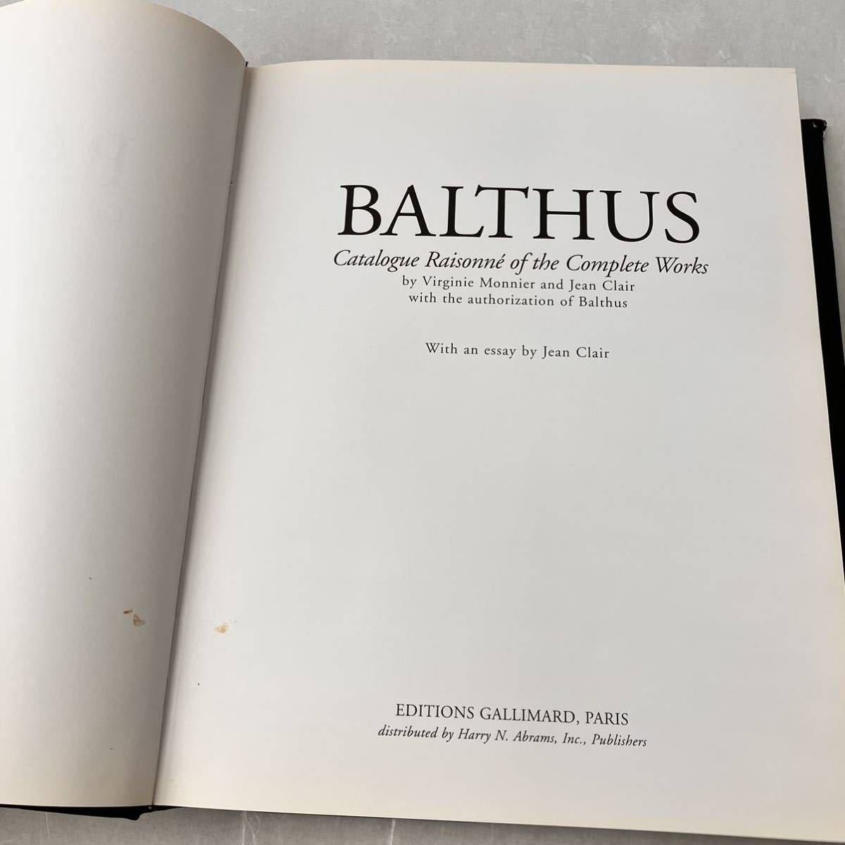 バルテュス 画集 Balthus Catalogue Raisonne of the Complete バルテュス 画集 Balthus Catalogue Raisonne of the Complete