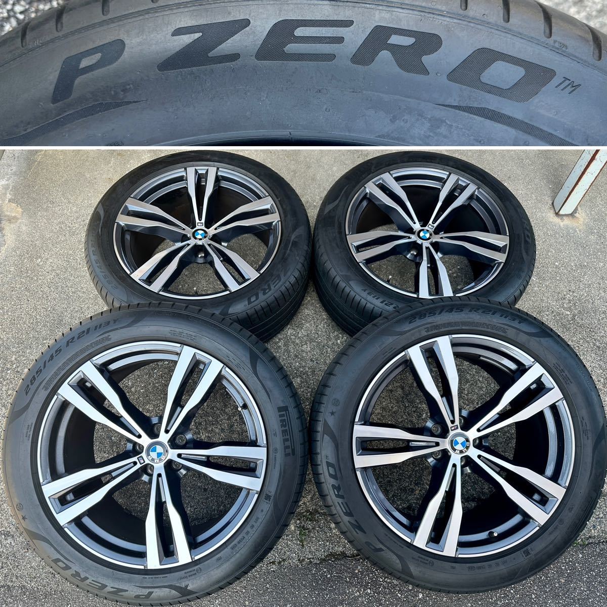 美品 BMW X7 G07 純正 21インチホイール4本セットバリ山タイヤ付き.