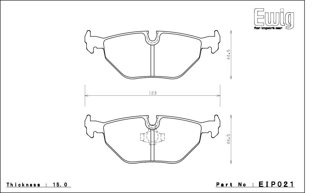 エンドレス ブレーキパッド Ewig CC-Rg 前後セット BMW E46 323i 2.5 AM25 98/9～00/10_画像3