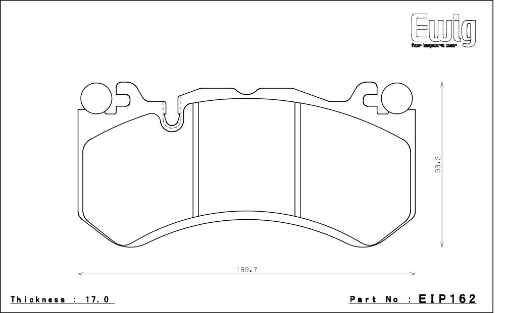 エンドレス ブレーキパッド Ewig CC43(N35S) 前後セット メルセデスベンツ W219 CLS63 AMG 219377 06/9～