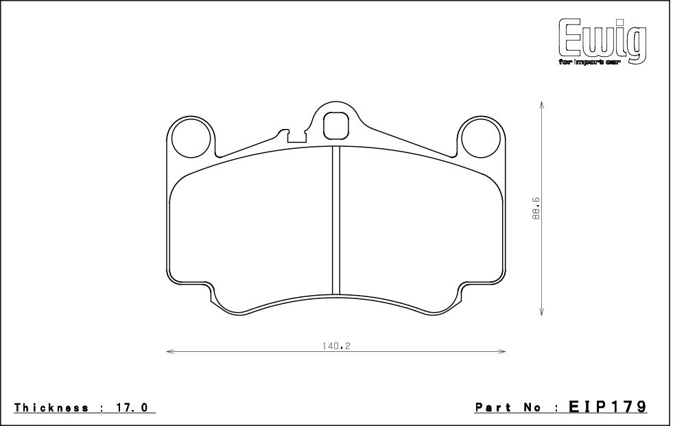 エンドレス ブレーキパッド Ewig SSM PLUS 前後セット ポルシェ 911 (997) 3.8 カレラ 4S 05/8～_画像2