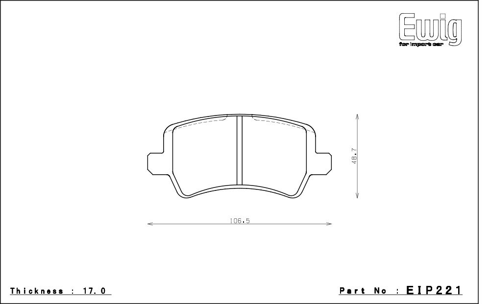 エンドレス ブレーキパッド Ewig W-003 前後セット ボルボ V60 T6 AWD Rデザイン FB6304T 11/6～_画像3